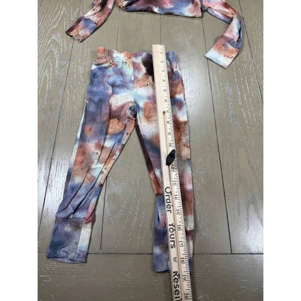 Kuggies Pajama Set Toddler Unisex‎ Size 3T Watercolor Bamboo Soft Sleepwear